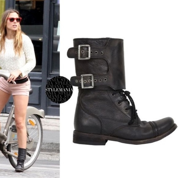 All Saints Damasi Boots in Brown - Picture 1 of 12